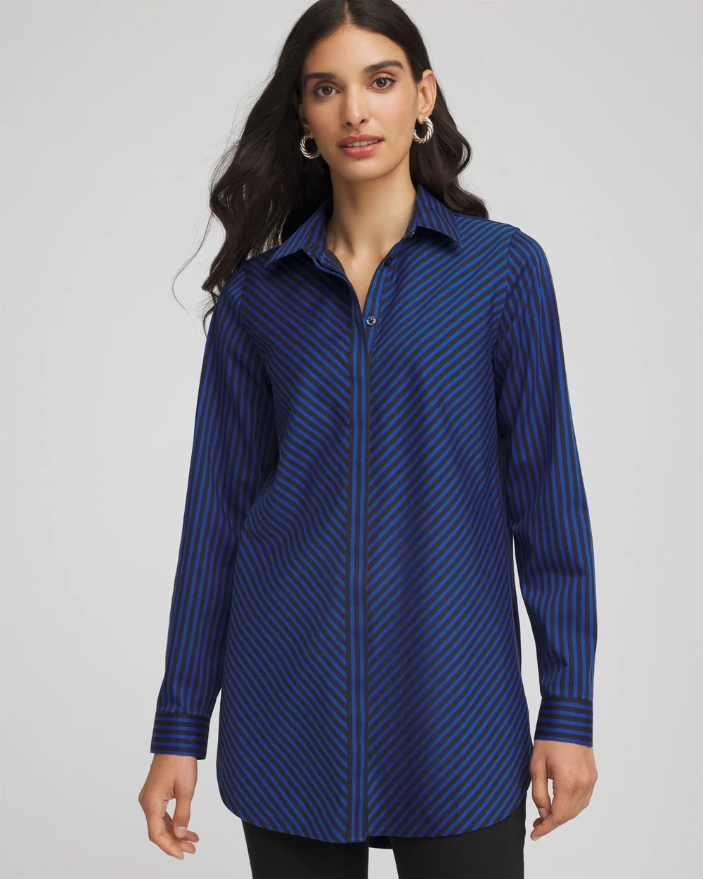トップス nigico CHS_COBALT STRIPE
